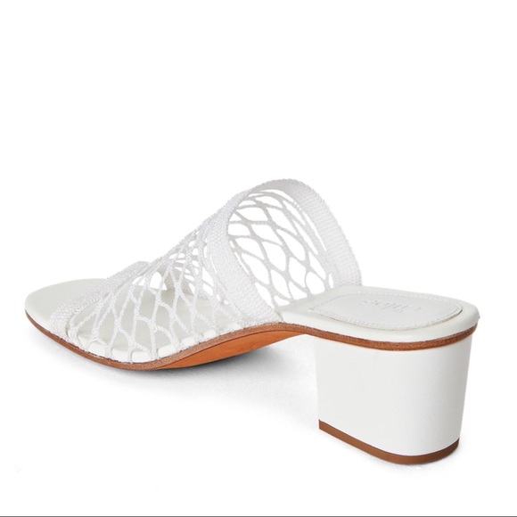 chloe white mesh lucy sandals - Picture 3 of 8